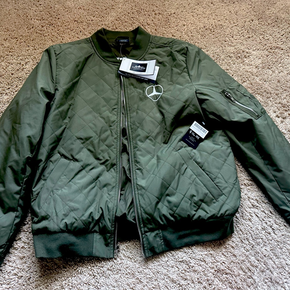 Charles River Apparel Olive Bomber Jacket